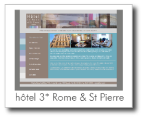 Hôtel 3 étoiles de Rome & Saint Pierre à Marseille. Site réalisé par GDPI Agence Web.